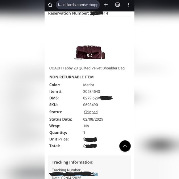 Coach Tabby 20 Bag - Picture 8 of 8